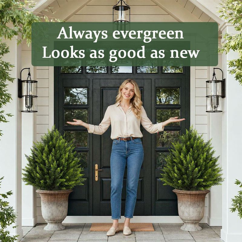🌿Arbre d'ornement en cèdre synthétique – Décoration d'extérieur pour porches et jardins