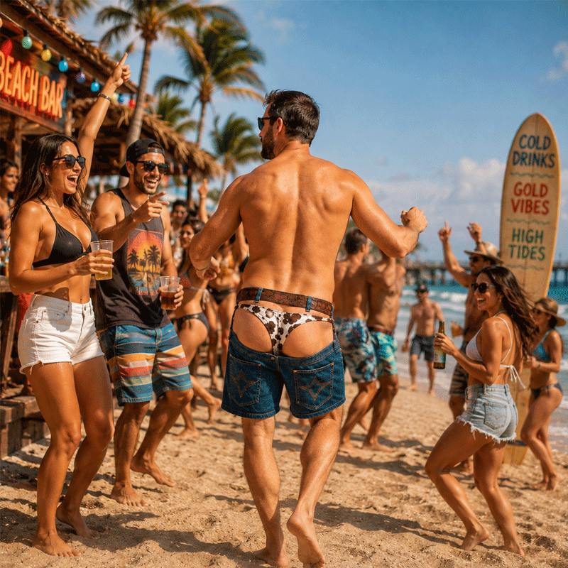 🏖️🤠 Du faux denim ? Du vrai plaisir — Shorts de bain fantaisie
