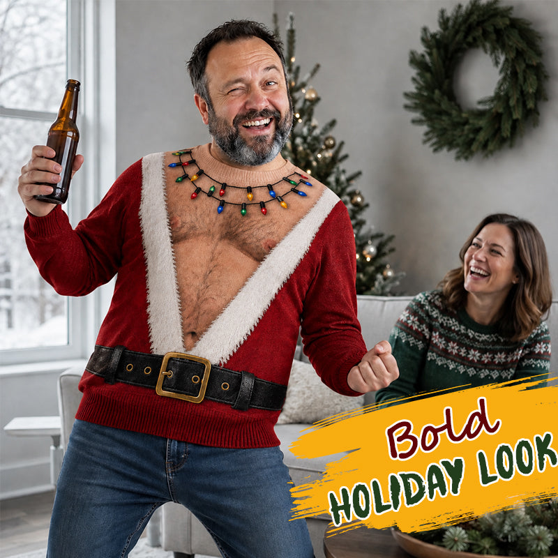 🎅😂 Le t-shirt de Noël dont tout le monde se souviendra — T-shirt à manches longues « Père Noël » humoristique