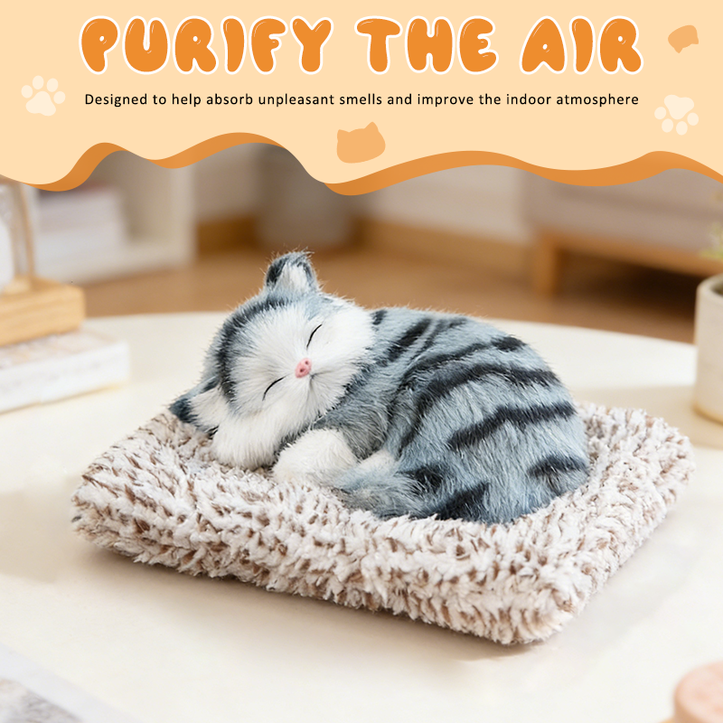 Adorable chat en peluche qui purifie l'air🐱