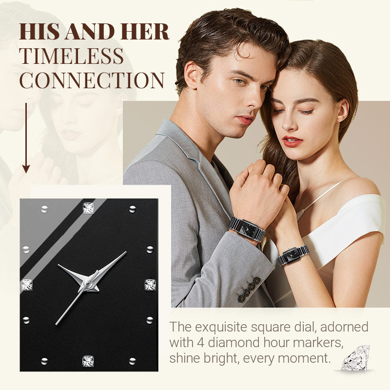 ⌚ Montre élégante à bracelet en céramique — Étanche jusqu'à 3 ATM, mouvement à quartz, coffret cadeau inclus