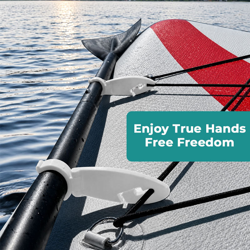 🧘‍♀️ Support mains libres pour pagaie de SUP : pince de fixation solide pour rail de pont ! 🚣