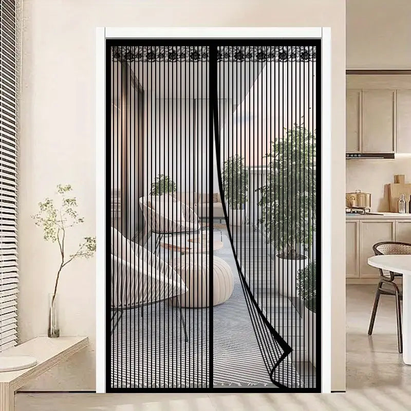 🦟 Éloignez les nuisibles : s'installe en 2 minutes ! Le rideau de porte en filet magnétique ! 🚪✨
