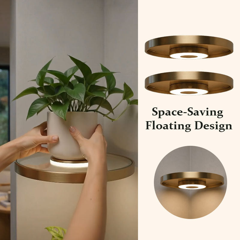 💡 Étagère flottante LED 2-en-1 ultime : décoration murale géométrique et veilleuse d'ambiance douce ! 🌿