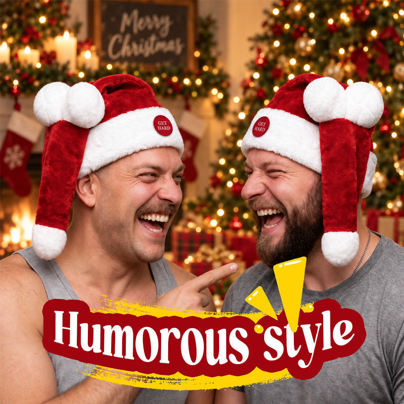 🎅😂 Funny Moving Santa Hat — Button-Activated Christmas Party Gag Gift
