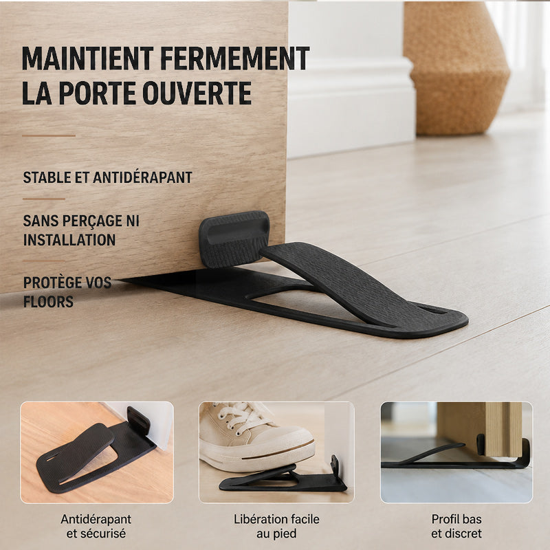 🚪🛡️ Butée de porte multifonctionnelle et discrète — Sécurité des bébés et contrôle quotidien des portes