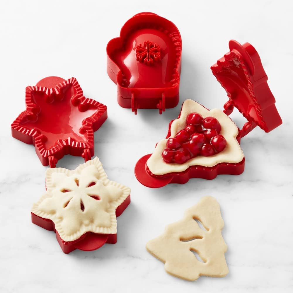 🥧 Lot de moules pour mini-tartelettes de Noël : presse à pâtisserie festive avec bordure festonnée à 360° ! 🎄