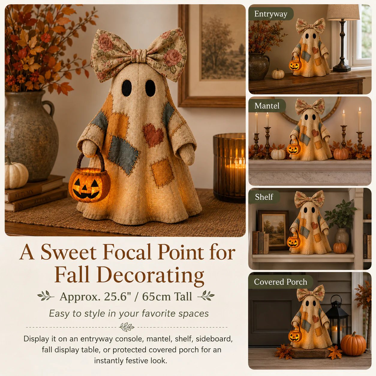 Apportez une touche de nostalgie fantaisiste à votre intérieur et créez une ambiance chaleureuse et douillette ! 🎃✨🍂