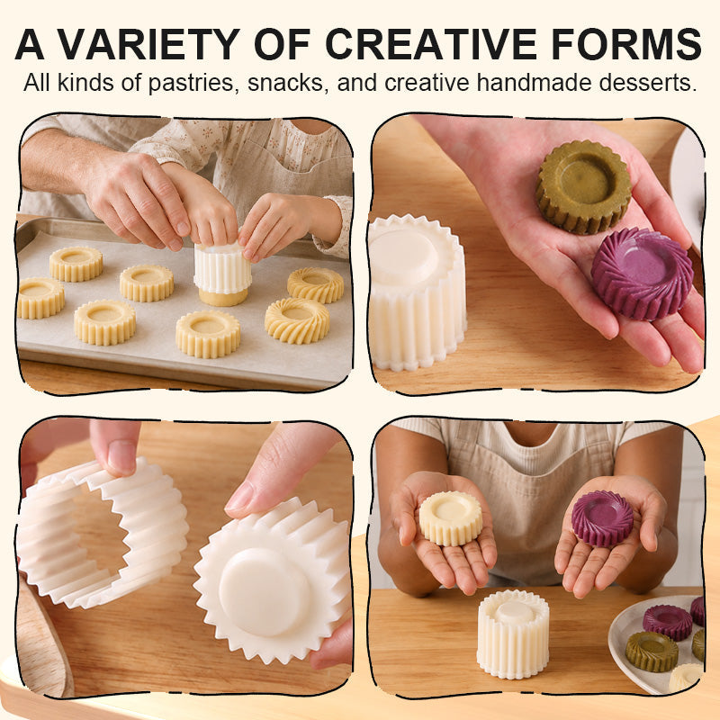 🔄🥐 Moule à pâtisserie 2-en-1 double face — Deux formes décoratives, un seul ustensile de pâtisserie compact