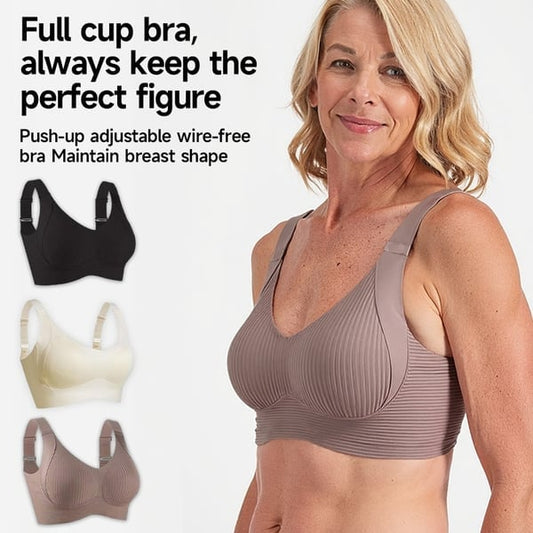 🎁Soutien-gorge push-up côtelé avec armatures réglables pour femme