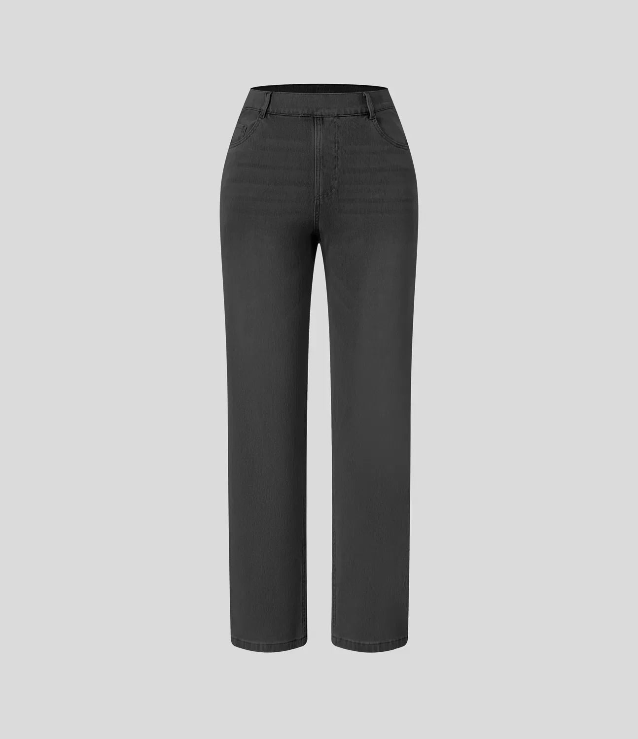 Pantalon taille haute élastique et confortable