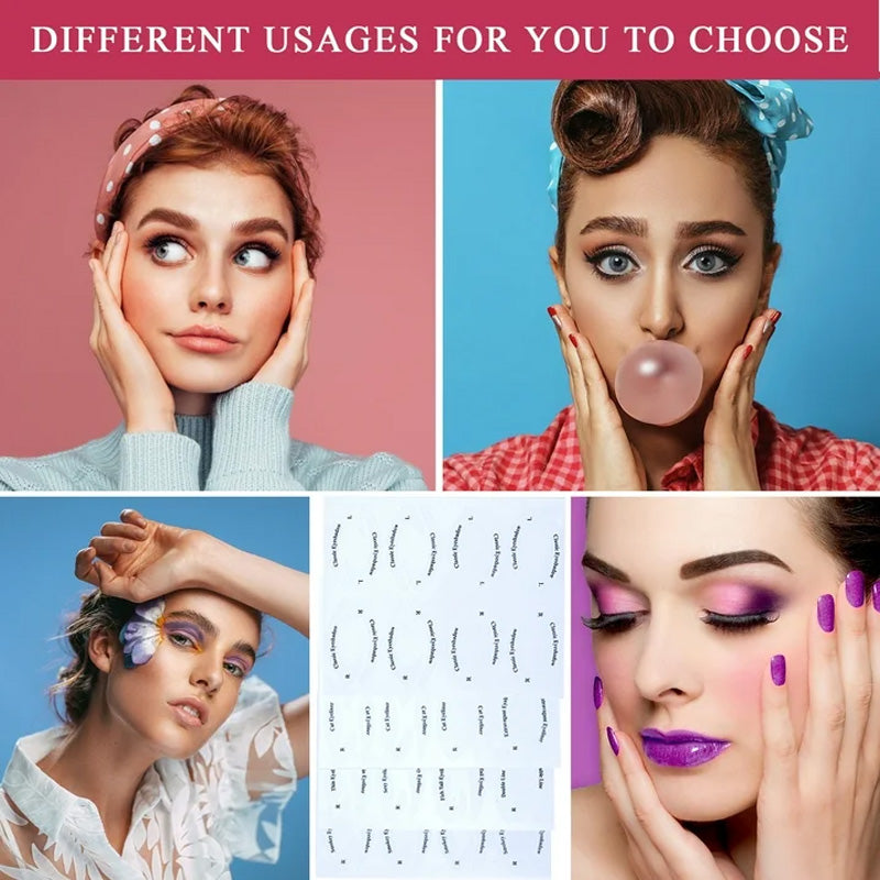 Modèle de maquillage ombres à paupières/eyeliner autocollants