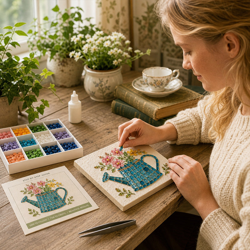 🎨Créez chez vous une mosaïque scintillante ! ✨L'évasion créative idéale, loin des écrans ! 🧘