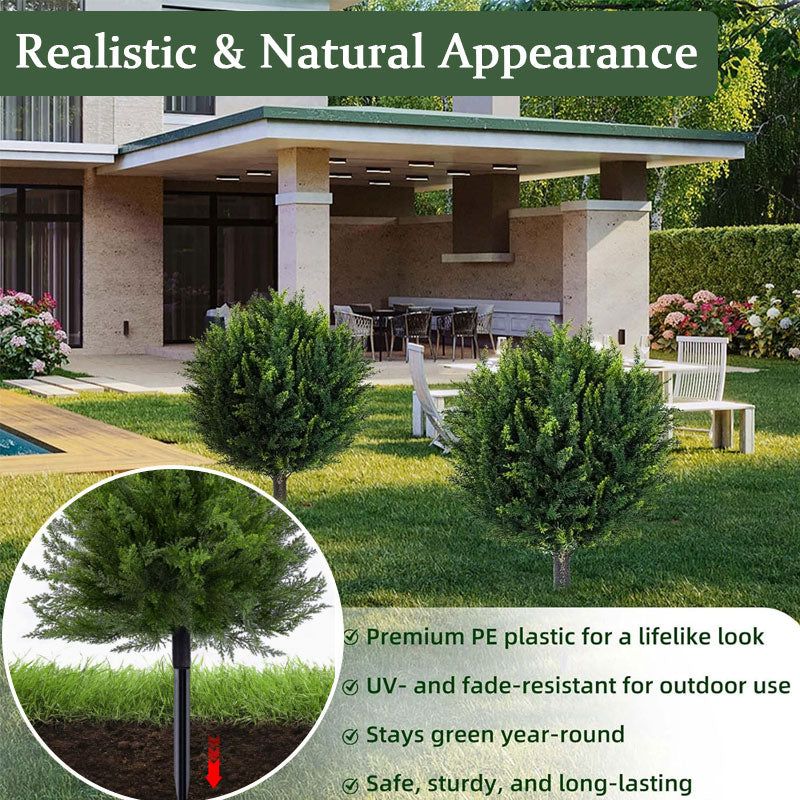 🌿Arbre d'ornement en cèdre synthétique – Décoration d'extérieur pour porches et jardins
