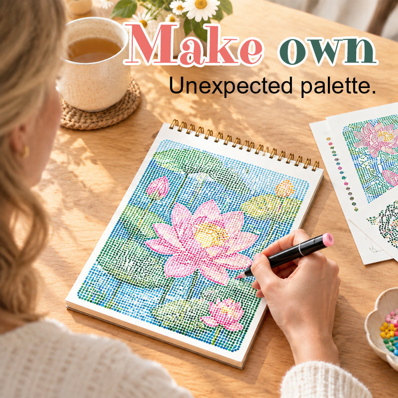 🎨Livre de coloriage « Letter Dot Art » — 30 images cachées, aucun talent de dessin requis, détente sans écran