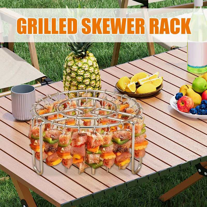 Savourez des brochettes parfaitement croustillantes et juteuses préparées dans votre friteuse à air chaud ! 🍢✨