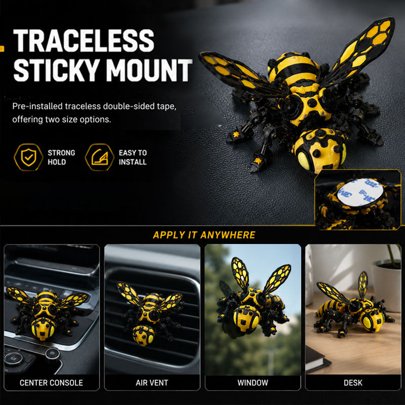 🐝 Une abeille infatigable : cette figurine mécanique apporte une touche de fantaisie à votre espace de travail ! 🛠️
