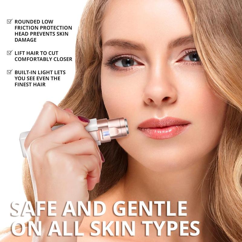 Appareil 2 en 1 pour l'épilation des sourcils et du visage pour les femmes