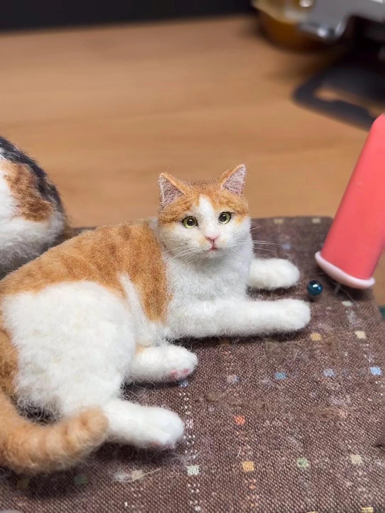 🔥DERNIER JOUR -49% -🐱💖Mini chat en laine feutrée/🐱💖Mini chat en feutre aiguillet