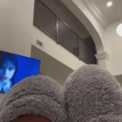 Chaussettes hautes en duvet d'oie pour Noël