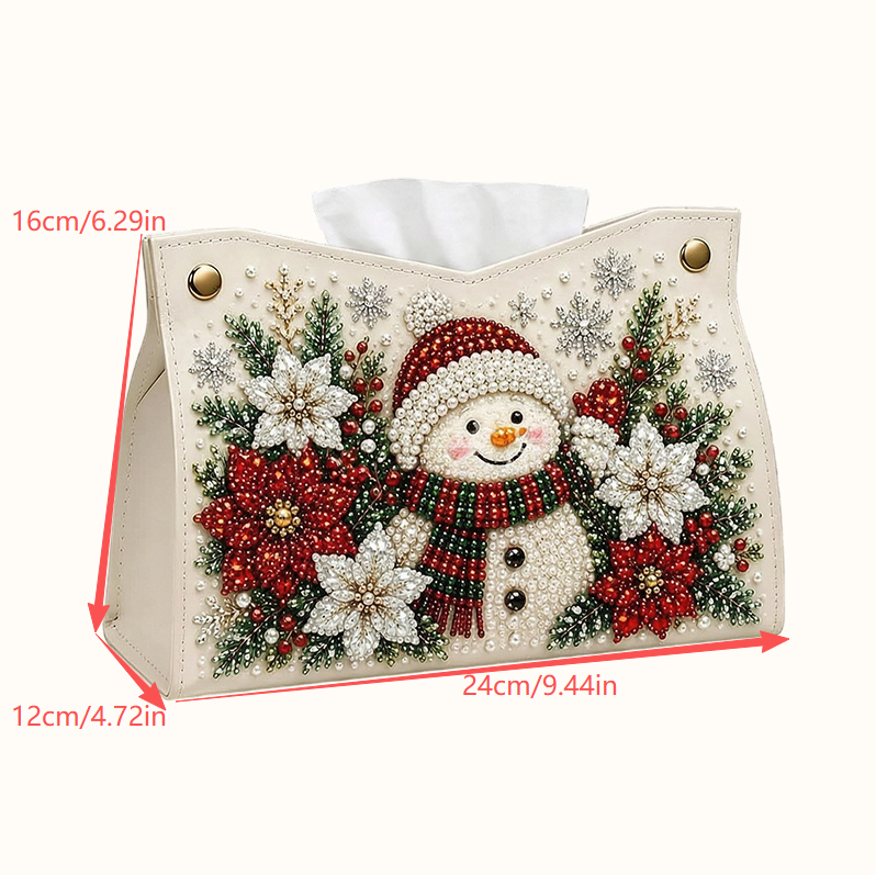 🎄Porte-mouchoirs « Diamond Painting » à réaliser soi-même — Bricolage de Noël double face, motifs festifs et usage quotidien