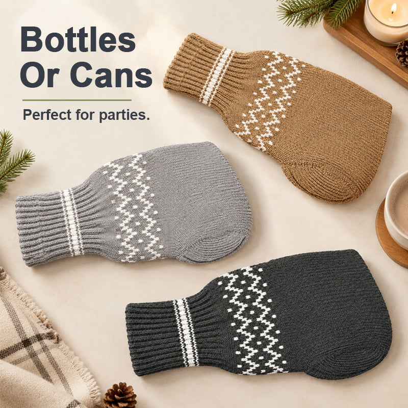 🧤🍺 Gant à bière d'hiver — Porte-verre avec poche chauffante