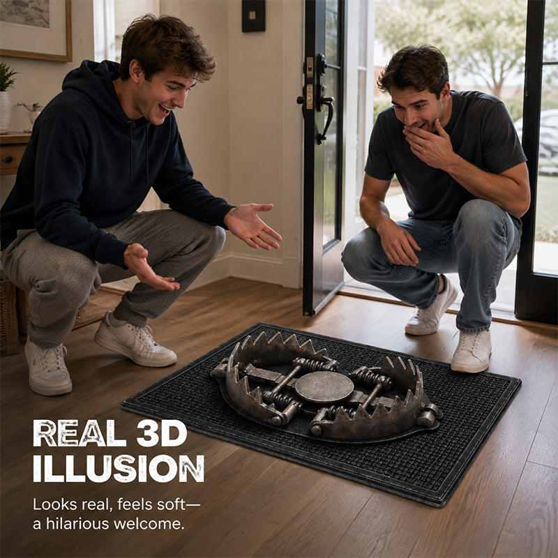 🌀 Paillasson « Trick Trap 3D Illusion » : un paillasson à l'illusion d'optique qui vous fera perdre la tête ! 🕳️