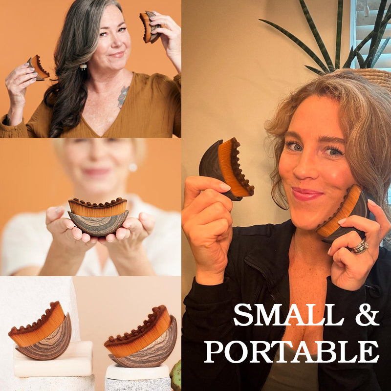 💆♀️ Pinceau contour du visage pour drainage lymphatique | Chaque pinceau sculpte vos contours