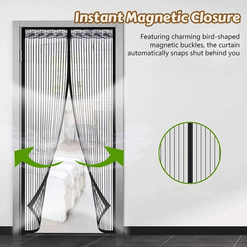 🦟 Éloignez les nuisibles : s'installe en 2 minutes ! Le rideau de porte en filet magnétique ! 🚪✨