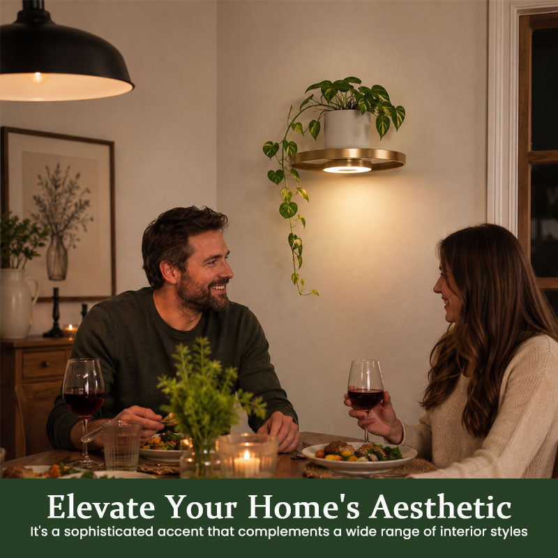 💡 Étagère flottante LED 2-en-1 ultime : décoration murale géométrique et veilleuse d'ambiance douce ! 🌿