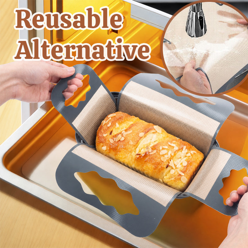 🥖♻️ Tapis de cuisson réutilisable — Feuille en silicone antiadhésive, résistante à la chaleur et facile à nettoyer🍞