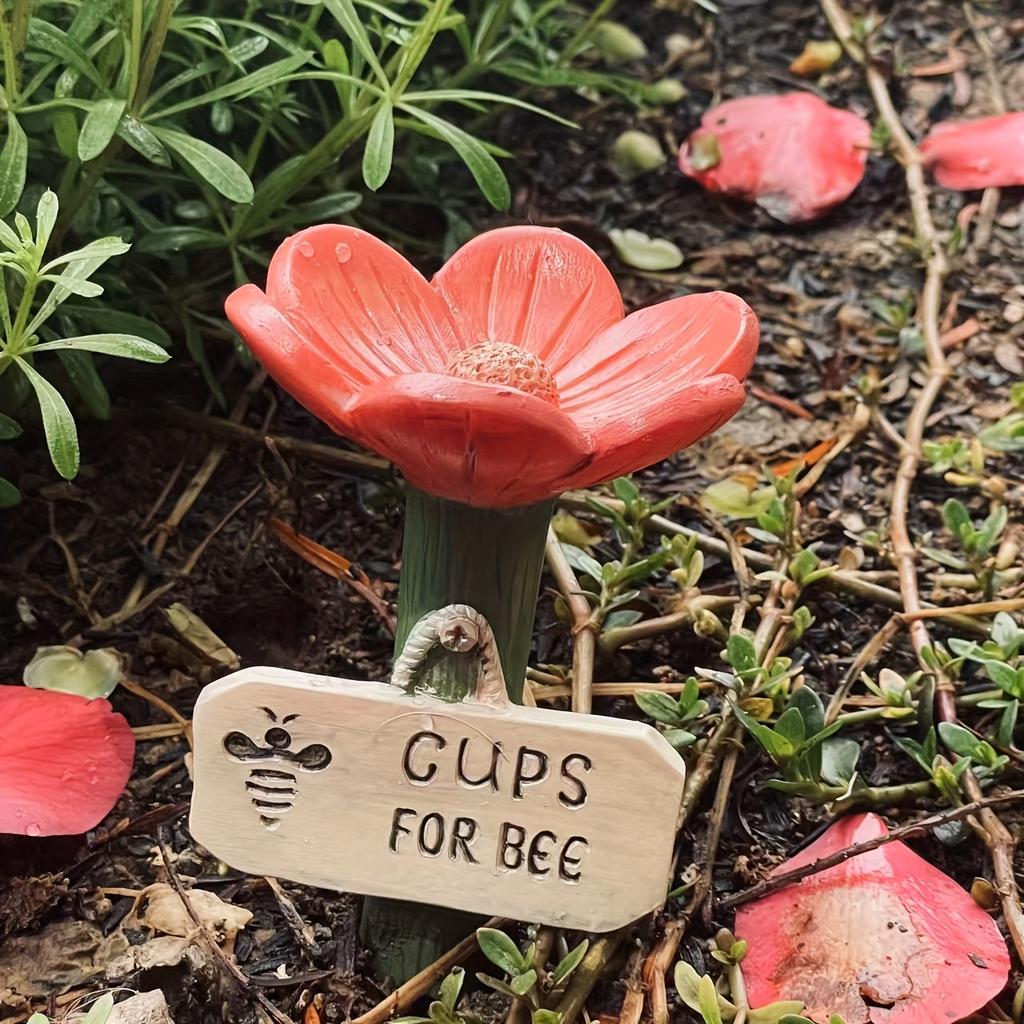🌸Abreuvoir à abeilles en céramique en forme de fleur🐝