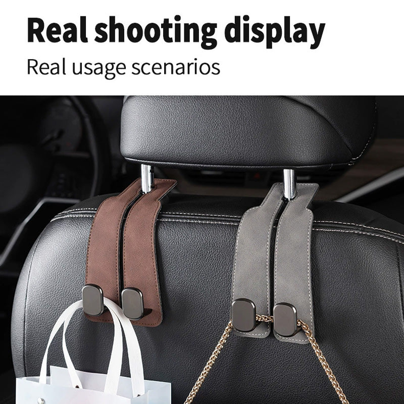 🚗🔩 Support de téléphone pour voiture à double crochet — Capacité de 5 kg, pour une conduite sans encombrement