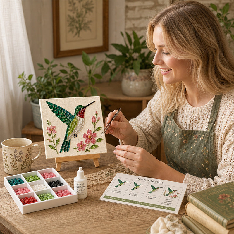 🎨Créez chez vous une mosaïque scintillante ! ✨L'évasion créative idéale, loin des écrans ! 🧘