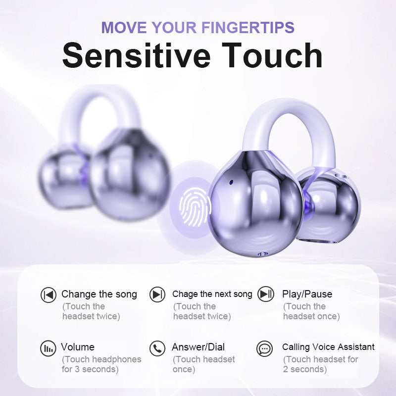 Casque Bluetooth avec clip d'oreille