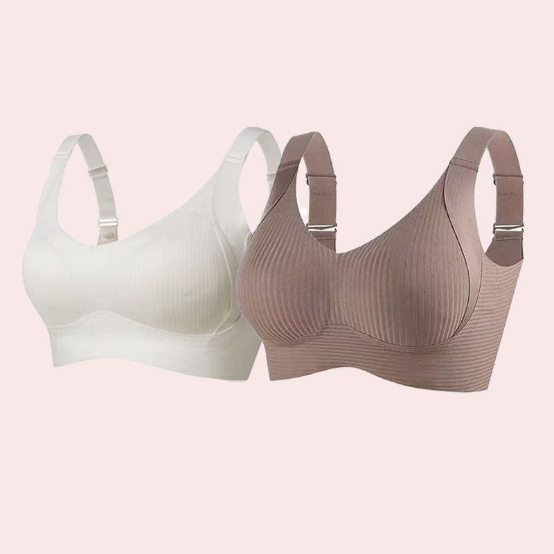 🎁✨Ensemble 3 pièces récemment amélioré🔥 Soutien-gorge push-up sans armatures ultra-soutenant👍 Dites adieu aux seins tombants