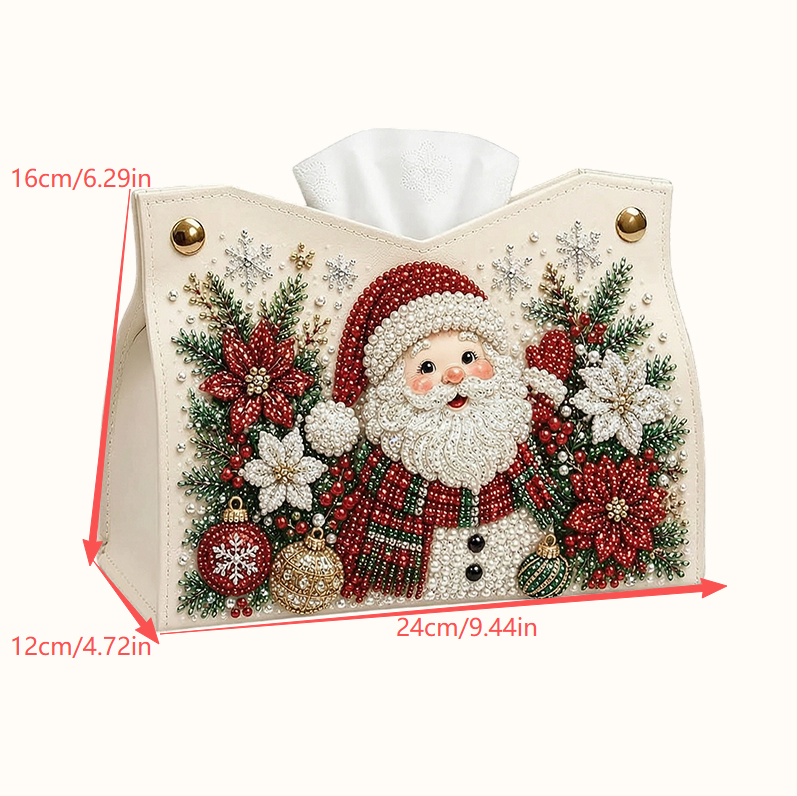 🎄Porte-mouchoirs « Diamond Painting » à réaliser soi-même — Bricolage de Noël double face, motifs festifs et usage quotidien