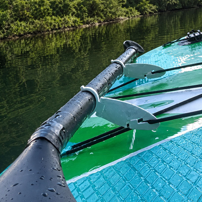 🧘‍♀️ Support mains libres pour pagaie de SUP : pince de fixation solide pour rail de pont ! 🚣