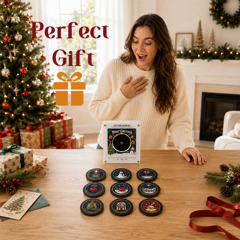 🎄 Aimant de réfrigérateur interactif avec musique de Noël : il joue 9 chansons classiques pour une décoration festive dans votre cuisine ! 🎵✨