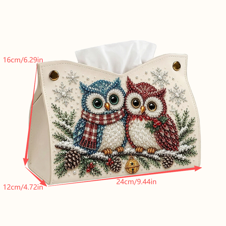 🎄Porte-mouchoirs « Diamond Painting » à réaliser soi-même — Bricolage de Noël double face, motifs festifs et usage quotidien