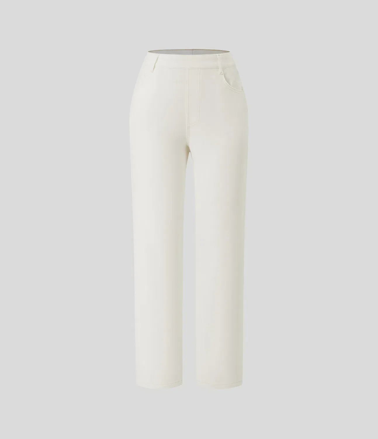 Pantalon taille haute élastique et confortable