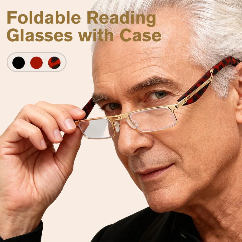 (🎁 Remise finale de 49 %) 👓 Lunettes de lecture pliables, filtre anti-lumière bleue et étui inclu