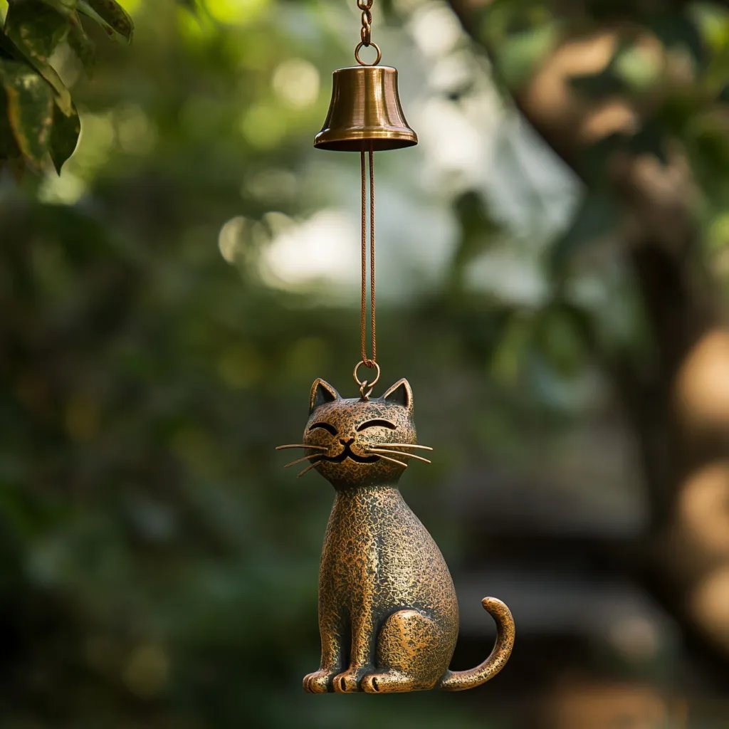⏳Offre spéciale : 70 % de réduction🐱Carillon éolien rétro fait main en forme de chat