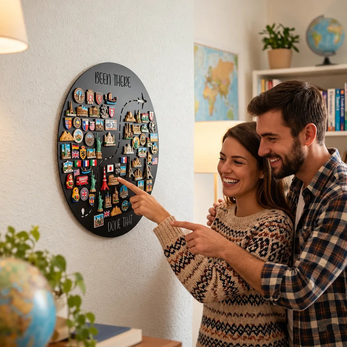 🌍✈️ Vos aventures méritent un mur rien que pour elles — Tableau d'affichage magnétique « Voyages »