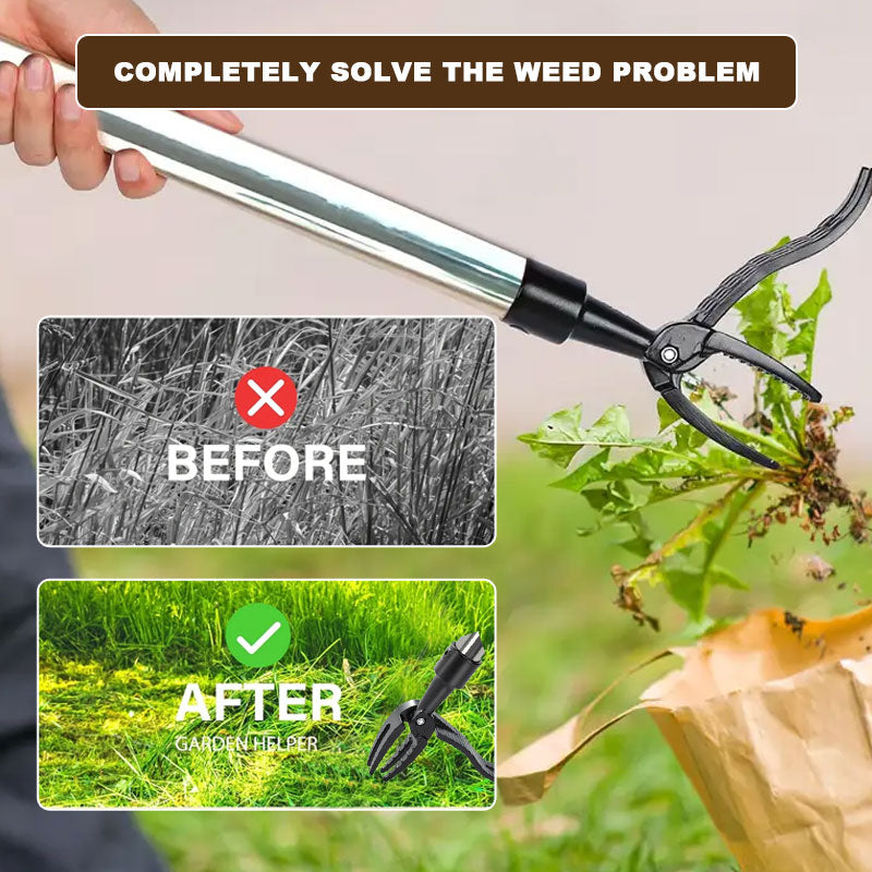 🌿Arrachez les mauvaises herbes jusqu'à la racine sans même avoir à vous baisser !🏡