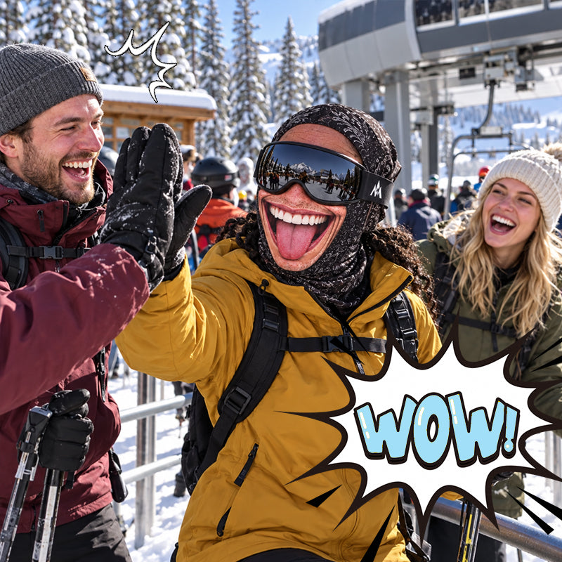 😂🎣 Masque hilarant et très réaliste — Un masque intégral et rigolo, idéal pour le ski, la pêche et la pêche en haute mer