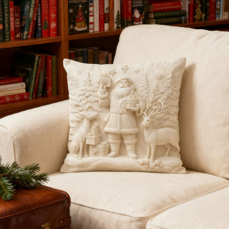 🎄Taie d'oreiller imprimée en 3D de Noël✨