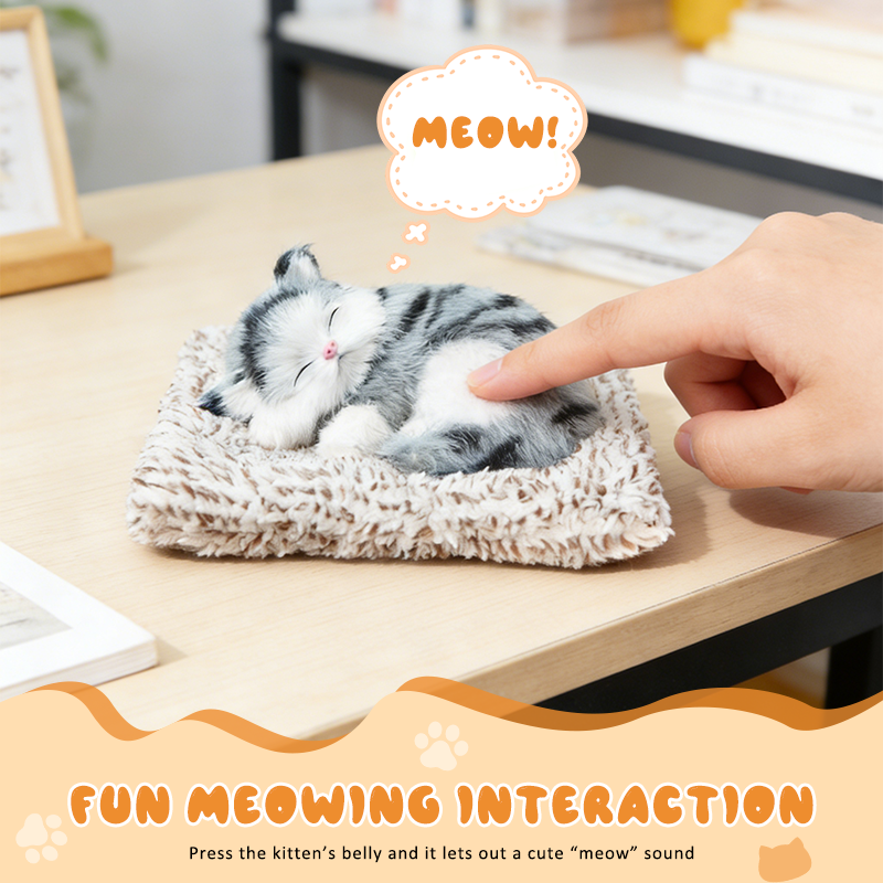 Adorable chat en peluche qui purifie l'air🐱
