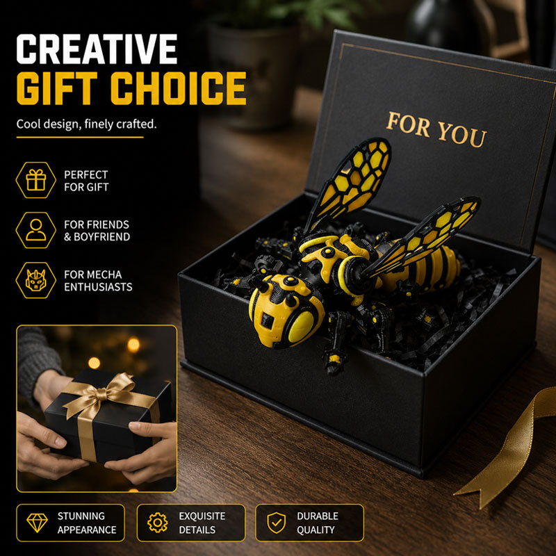 🐝 Une abeille infatigable : cette figurine mécanique apporte une touche de fantaisie à votre espace de travail ! 🛠️