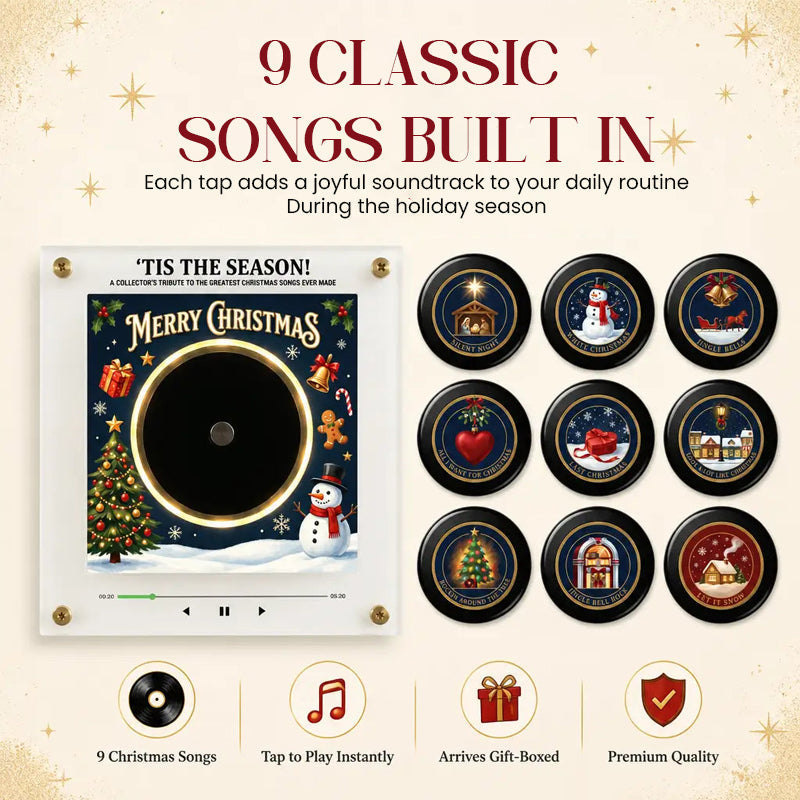 🎄 Aimant de réfrigérateur interactif avec musique de Noël : il joue 9 chansons classiques pour une décoration festive dans votre cuisine ! 🎵✨
